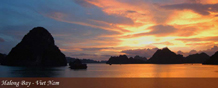Vietnam Halong Bay Sunset